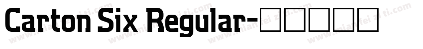 Carton Six Regular字体转换
